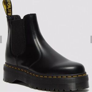 Doc Marten Smooth Leather Platform Chelsea Boots